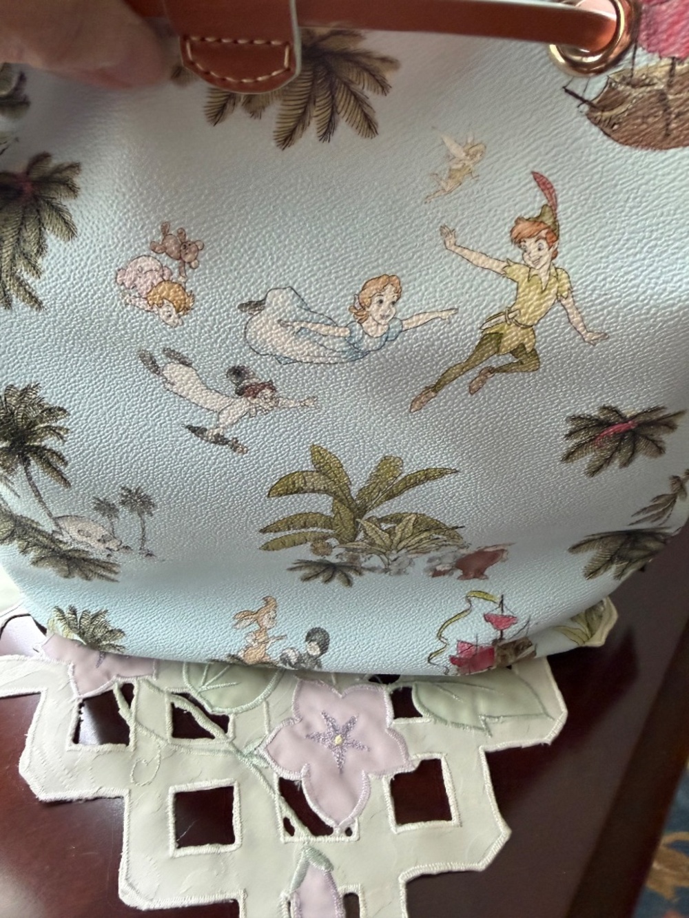 NWT Disney Parks Dooney & and Bourke Peter Pan Drawstring Shoulder Bag  2023 - Picture 12 of 16